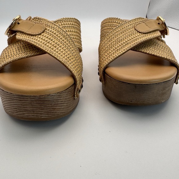 Ancient Greek Women's Clogs Beige Marilisa Sandals Size EU 37 Or US 7/6.5 - Picture 15 of 15